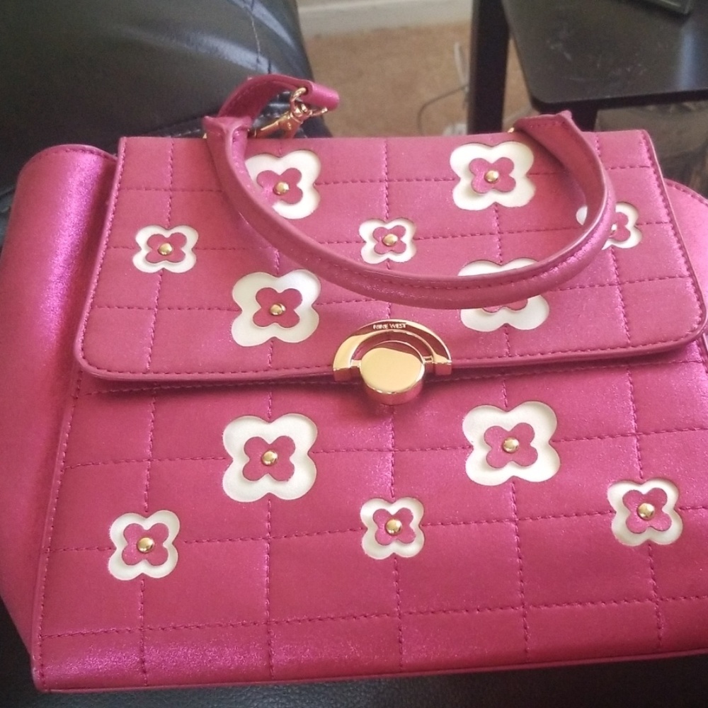 Pink sparkly purse